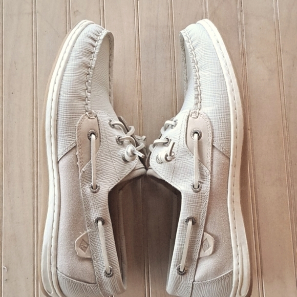 Sperry Classic Top-Sider Songfish Saffiano Leather Boat Shoes Lightweight - Picture 8 of 9